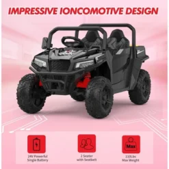 24V Ride On Dump Truck With Remote Control, 2 Seater Electric Toy Car For Kids, All-Terrain Kids Construction Vehicle W/Dump Bed & Shovel -The Range Shop GUEST 0138bd97 79c5 4a9e 9b9f 76bcf907aae3