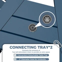 Patio HDPE Adirondack Chairs, Outdoor Tall Seating, For Deck, Balcony, Backyard, Patio Bar Stool Chair, Blue 12 Patio HDPE Adirondack Chairs, Outdoor Tall Seating, For Deck, Balcony, Backyard, Patio Bar Stool Chair, Blue -The Range Shop GUEST 0187dcfa be8b 482b 8d88 9da821318f48