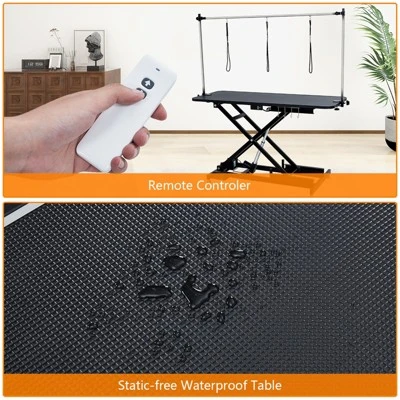 60“ Electric Dog Grooming Table, Adjustable Pet Grooming Station With Anti Slip Tabletop, Sockets, Hooks, X Lift Pet Washing Station With Remote 4 60“ Electric Dog Grooming Table, Adjustable Pet Grooming Station With Anti Slip Tabletop, Sockets, Hooks, X Lift Pet Washing Station With Remote - Image 4