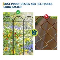 Garden Trellis 75x20 Inch, Decorative Metal Trellis For Climbing Plants Outdoor, Rustproof Garden Fence Plant Support Frame For Patio & Yard -The Range Shop GUEST 03ab9e79 7803 4545 b135 cf986bdafc33