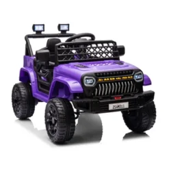 Kids Ride On Truck Car With Remote Control, 12V Battery Powered Electric Car With Spring Suspension, MP3 Player, LED Light, 3 Speed For Boys Girls 3+ -The Range Shop GUEST 088b5c97 d0be 4ede a3ce a2df576e08a8