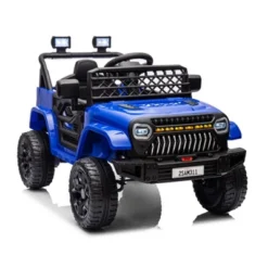 Kids Ride On Truck Car With Remote Control, 12V Battery Powered Electric Car With Spring Suspension, MP3 Player, LED Light, 3 Speed For Boys Girls 3+ -The Range Shop GUEST 0aea62d5 cbf1 4651 a66c 222f4964ac05