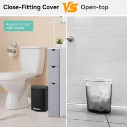 1.3 Gallon Small Bathroom Trash Can, Stainless Steel Garbage Can With Soft Close Lid & Removable Inner Bucket, Slim For Small Spaces, Kitchens -The Range Shop GUEST 0aecf8f4 0cfc 4e33 80ca eea0ab24e998