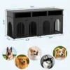MDF PB Iron Arch Double Dog Cage - Durable, Spacious, Secure, Easy Assembly, Weather Resistant