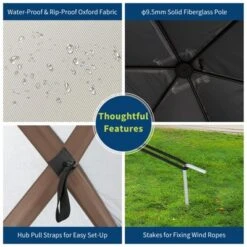 Gazebo Screen Tent With Mosquito Netting, 6 Sided Pop Up Canopy Shelter, With Carrying Bag, Ground Stakes, For Outdoor Camping, Lawn, Backyard -The Range Shop GUEST 0d6e31f8 4209 40ee 8e12 8cf8b4e6fa94