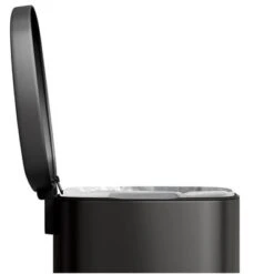 13 Gallon / 50 Liter Step-On Stainless Steel Trash Can With Soft-Close Lid, Slim Garbage Bin With Inner Bucket For Bathroom Or Bedroom, Silver -The Range Shop GUEST 0dd5a672 e673 4c4c bee0 fbe0e31da7f2