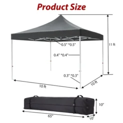 Pop Up Canopy Tent, 10 X 10 Ft Commercial Instant Shade Canopy With Roller Bag, Outdoor Portable Canopy For Events, Parties, Camping -The Range Shop GUEST 10c0bd50 6637 468d 9768 a065f24bb494