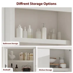 Tall Wooden Kitchen Pantry Cabinet For Dining, Living Room -The Range Shop GUEST 1367e829 f064 49af 9f45 80eea124969d