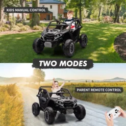 2 Seater Ride On UTV, Kids Electric Ride On Car, 24V Powered Riding Toy UTV, Off-Road UTV Toy With Remote Control, LED Lights, Music For Toddlers 3+ -The Range Shop GUEST 157ac2c1 86b3 423b accf 18de942ad0c1