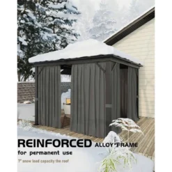 Outdoor Gazebo, Heavy Duty Hardtop Gazebo With Aluminum Frame, Double Roof Canopy, Curtains And Netting, Pergolas For Patios, Garden, Lawns 12 Outdoor Gazebo, Heavy Duty Hardtop Gazebo With Aluminum Frame, Double Roof Canopy, Curtains And Netting, Pergolas For Patios, Garden, Lawns -The Range Shop GUEST 15df493b 65d3 4868 81bd 8615e01a1098