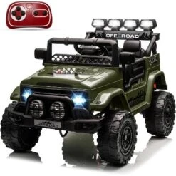 Ride On Truck Car For Kids, 12V Electric Ride On Car With Remote Control, Spring Suspension, Led Lights, 3 Speeds -The Range Shop GUEST 1605ae90 6358 4fc9 a9a8 376f92175958