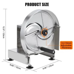 Commercial Vegetable Slicer With Stainless Steel Blades & Suction Cups, 0.2-12Mm Thickness Adjustable, Lemon Slicer For Tomatoes Onions Oranges -The Range Shop GUEST 16274023 359d 4855 b858 5eb04f8db8e0