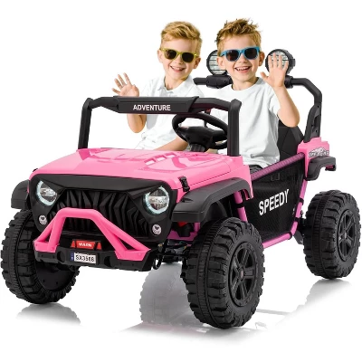 24V Kids Electric Ride-on Truck With Parent Remote Control, Spring Suspension, Parent Safety Brake, Storage, Off-Road Toy Car For Toddlers 8 24V Kids Electric Ride-on Truck With Parent Remote Control, Spring Suspension, Parent Safety Brake, Storage, Off-Road Toy Car For Toddlers - Image 8
