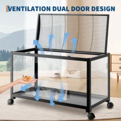 Small Animal Cage With Plastic And Metal Mouse Cage, Wheels For Easy Mobility, Large Habitat, Easy To Assemble, Suitable For Dwarf Syrian Hamsters -The Range Shop GUEST 185f3a33 cc3a 4fc4 af32 91f81353381b