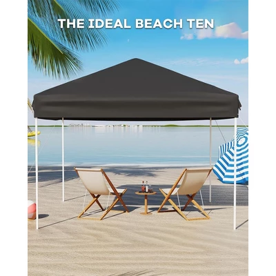 10x10 Heavy Duty Pop Up Canopy, Outdoor Canopy Tent With Portable Bag, 3 Adjustable Height 3 10x10 Heavy Duty Pop Up Canopy, Outdoor Canopy Tent With Portable Bag, 3 Adjustable Height - Image 3