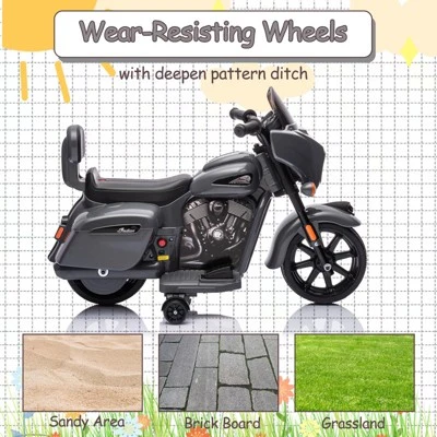 6V Electric Dirt Bike For Kids, Powered Riding Toys W/Grip Handleader, Kids Ride On Motorcycle Toys W/USB, AUX, Music, Headlight For Toddlers 2-10 7 6V Electric Dirt Bike For Kids, Powered Riding Toys W/Grip Handleader, Kids Ride On Motorcycle Toys W/USB, AUX, Music, Headlight For Toddlers 2-10 - Image 7