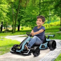 24V Electric Go Kart For Kids, With 2 * 150W Motors, Adjustable Seat, 8mph Speed, Led Lights, For Children Ages 6-15 -The Range Shop GUEST 1c33a53d 27ed 4882 977e 0c74eba1b206