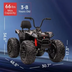 24V Kids ATV With 2 Seater, 4x200W Powerful Engine, Dual 7AH Batteries, Accelerator Handle, EVA Tires, LED Lights & Music 18 24V Kids ATV With 2 Seater, 4x200W Powerful Engine, Dual 7AH Batteries, Accelerator Handle, EVA Tires, LED Lights & Music -The Range Shop GUEST 1d3fa46a b6b1 4a1e a1af 5058098f5f70