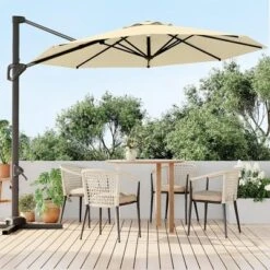 10FT Cantilever Umbrella Outdoor Patio Umbrella With Base And 360-Degree Rotation, Windproof -The Range Shop GUEST 1ef53f69 fe55 4268 97be dc543944103e