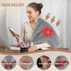 Weighted Heating Pad With 2 Massagers, 6lb Electric Heating Pad For Back, Neck & Shoulders, 3 Heat Levels, 9 Vibration Modes, 20"x24" Grey 8 Weighted Heating Pad With 2 Massagers, 6lb Electric Heating Pad For Back, Neck & Shoulders, 3 Heat Levels, 9 Vibration Modes, 20"x24" Grey -The Range Shop GUEST 202b2063 368a 4a8b b3e2 caaff8e0147a
