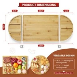 Magnetic Cheese Board Set Of 3, Bamboo Cutting Board With Deep Juice Grooves, Wooden Chopping Board -The Range Shop GUEST 22c596eb bec3 4efa 8fc6 52423e621c3b