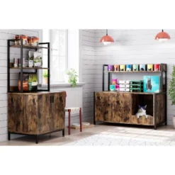 Iron And MDF Cat Nest Frame With Litter Box - Durable Iron Frame, High-Quality MDF, Comfortable Design, Easy To Clean, Space-Saving -The Range Shop GUEST 23173448 12fe 4545 81e4 a79f90a17d15