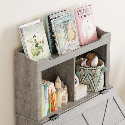 47.8''H Wooden Kids Bookcase & Toy Organizer With Flip-Top Lid, Boys/Girls Toy Storage Organizer For Playroom/Bedroom 7 47.8''H Wooden Kids Bookcase & Toy Organizer With Flip-Top Lid, Boys/Girls Toy Storage Organizer For Playroom/Bedroom - Image 7