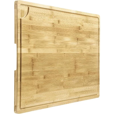 Extra Large Bamboo Cutting Board, Butcher Block With Juice Groove And Handles, Stove Top Cover, 30x20 Inch For Kitchen 7 Extra Large Bamboo Cutting Board, Butcher Block With Juice Groove And Handles, Stove Top Cover, 30x20 Inch For Kitchen - Image 7