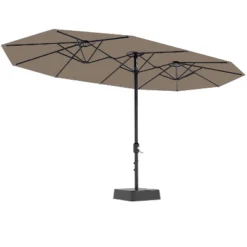 15FT Large Patio Umbrella With Base Included, Oversized Shade For 2-8 People, Double-Sided Rectangle Umbrella, Weighted Base For Pool, Deck, Backyard 19 15FT Large Patio Umbrella With Base Included, Oversized Shade For 2-8 People, Double-Sided Rectangle Umbrella, Weighted Base For Pool, Deck, Backyard -The Range Shop GUEST 24ddabf4 cb01 4770 9c70 aa97d4b08a40