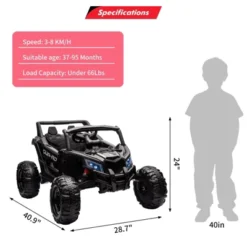 24V Kids Ride On Utv Car, Ride On Utv With Remote Control, Battery Powered Electric Vehicles, 200W Motor, USB, Mp3, Led Lights, Ride On Car For Kids -The Range Shop GUEST 2664953d 1464 47c7 9713 2abca9f0282a