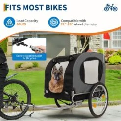 Dog Bike Trailer - 88LBS Dog Cart For Bicycle, Pet Carrier For Small / Medium Pets, Easy Folding Frame, Quick Release Wheel, Washable Non-Slip Lining -The Range Shop GUEST 26e431b4 787c 4549 89d0 fc7dae8cd172