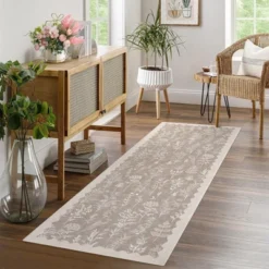 Indoor Modern Botanical Living Room Bedroom Area Rugs For Home Decor, Washable Non Slip Dining Room Carpet, Foldable Thin Mat -The Range Shop GUEST 27704495 f27b 4e63 86c3 826ff4dbcdb1
