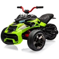 12V 3 Wheeler Ride On ATV Electric Motorcycle, W/Led Lights, High & Low Speed, Horn, Music, USB, Treaded Tires, For Kids Gift -The Range Shop GUEST 27ebb96e f100 4e1d b6f4 76b60f2a337a
