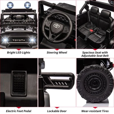 12V Ride On Truck Car For Kids, Kids Car W/2.4G Remote Control, Led Lights, Suspension, Safety Belt, Powered Electric Vehicle For Boys And Girls 1 12V Ride On Truck Car For Kids, Kids Car W/2.4G Remote Control, Led Lights, Suspension, Safety Belt, Powered Electric Vehicle For Boys And Girls