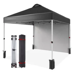 10x10 Ft Pop Up Canopy Tent W/Sidewall, Instant Portable Shelter W/Vented Roof Wheeled Carry Bag, Outdoor Sun Shade For Beach, Camping, Patio 17 10x10 Ft Pop Up Canopy Tent W/Sidewall, Instant Portable Shelter W/Vented Roof Wheeled Carry Bag, Outdoor Sun Shade For Beach, Camping, Patio -The Range Shop GUEST 2a2258ef d13d 4970 bc66 e8b86dc3ca0f