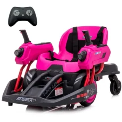 360°Rotation Electric Ride-on, 2.4G Remote Control, Blue Laser Shooting Sound, Bilateral Steering Control Handle, 12V 7AH Rechargeable Battery -The Range Shop GUEST 2e3a458b e9eb 4753 85b4 67c0283da8be