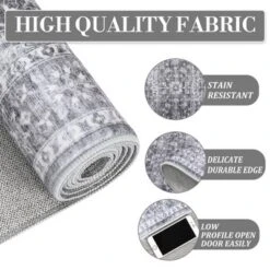 Washable Vintage Floral Living Room Rugs, Distressed Print Non Slip Bedroom Carpet, Retro Accent Dining Room Kitchen Rugs -The Range Shop GUEST 2ec05d1f fdf6 44bd b5cf 49b7433af5ce