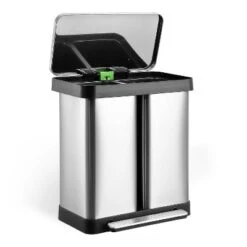 19 Gallon Dual Trash Can, Two Compartment Trash Can With Recycling Bin Combo, Double Garbage Cans -The Range Shop GUEST 3047fb33 a9dc 4e98 9aee 997588c9f952
