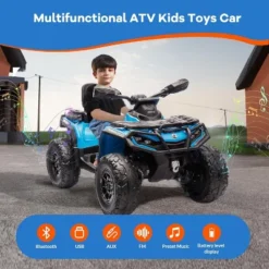 12V Kids ATV 4 Wheeler, Ride On Toy Car, Electric ATV Vehicles, 2 Seater, 2 Speeds,Spring Suspension,Ideal Gift To Kids Boys Girls 3+ -The Range Shop GUEST 30ef2974 811b 4970 9208 f01252b03f67