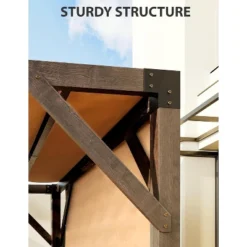 12 X 20 FT Wood Pergola, Retractable Shade Canopy, Outdoor Wood Pergola With Canopy, For Deck, Garden, Backyard -The Range Shop GUEST 311ac766 5c1d 46a0 aa57 ab704d25d8a5