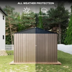 8 X12Ft Outdoor Storage Shed,Metal Garden Shed,Large Metal Tool Sheds With Updated Frame Structure And Lockable Doors,for Backyard Garden Patio Lawn -The Range Shop GUEST 3126192b fe38 4520 9c3a de7f9877b49b