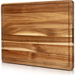 Acacia Wood Cutting Board, 20x15 Inch Large Wooden Chopping Board Butcher Block With Deep Juice Grooves & Recessed Handle For Home Restaurant, 3 Pack -The Range Shop GUEST 31f1ed24 4815 4560 83bc 23e34dafe6c3 2
