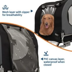 Dog Bike Trailer - 88LBS Dog Cart For Bicycle, Pet Carrier For Small / Medium Pets, Easy Folding Frame, Quick Release Wheel, Washable Non-Slip Lining -The Range Shop GUEST 327ffd60 411d 4974 a70c e9bb77ef2772