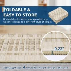 Indoor Modern Geometric Bordered Large Living Room Rugs, Washable Non Slip Throw Carpet For Bedroom, Soft Stain Resistant Floor Cover For Dining Room -The Range Shop GUEST 32a01125 fb5f 4cb9 b2db 3b7f10fd873e