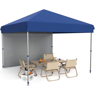 10x10 Pop Up Canopy Tent Outdoor Canopy With 1 Removable Sidewall, Commercial Instant Tent Shelter 7 10x10 Pop Up Canopy Tent Outdoor Canopy With 1 Removable Sidewall, Commercial Instant Tent Shelter - Image 7