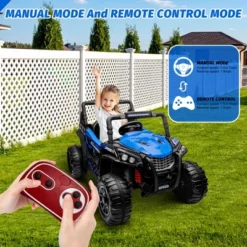 12V Kids Ride On Truck With Parent Remote Control, Electric Car With Spring Suspension, Led Lights, Wireless Connection 11 12V Kids Ride On Truck With Parent Remote Control, Electric Car With Spring Suspension, Led Lights, Wireless Connection -The Range Shop GUEST 36af5177 f9ee 453f 93fe bff0bb3315a2