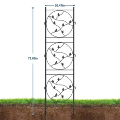 2 Pack 72x20Inch Garden Trellis For Climbing Plants, Decorative Metal Plant Trellis, Rust-Proof Privacy Screen For Outdoor Courtyards Lawns Patios -The Range Shop GUEST 39062f9d d0cc 46f6 a82f d3005b561d83