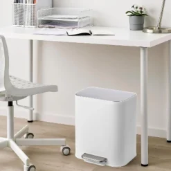 Trash Can, Stainless Steel Garbage Can With Soft-Close Lid, Foot Pedal, Removable Inner Basket -The Range Shop GUEST 39b0ad3a 8440 4a8d 9781 3fa87c663a4d