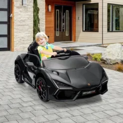 12V Kids Ride On Car With Remote Control, Battery Powered Sports Car Toy With Dual 25W Motors, Spring Suspension, Headlight, Music For Toddler 3+ -The Range Shop GUEST 3b081068 286f 4090 9f4c 416c1fba3c15