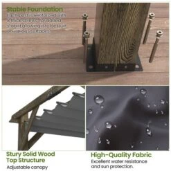 10'X 10' Cedar Wood Pergola, Retractable Shade Canopy, Durable, Rot Resistant,Solid Structure, Patio Pergola For Backyard, Deck, Garden 14 10'X 10' Cedar Wood Pergola, Retractable Shade Canopy, Durable, Rot Resistant,Solid Structure, Patio Pergola For Backyard, Deck, Garden -The Range Shop GUEST 3b8e6198 5343 49e9 bc66 46edfff6d291